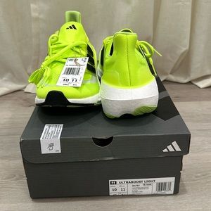 Adidas ULTRABOOST LIGHT RUNNING SHOES. Lucid Lemon / Core Black / Crystal White